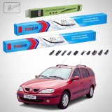 Cumpara ieftin Ștergătoare Renault Megane I Grandtour Break 2001-2003 | Set Față și Spate Flat Premium &ndash; TeamCar&reg;