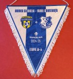 Fanion (protocol-oficial) meci fotbal UNIREA SLOBOZIA-FARUL CONSTANTA(etapa 16-a`24/`25)