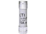 Siguranta fuzibila voltaica 15A CH10X38 gPV 1000V Eti 002625080