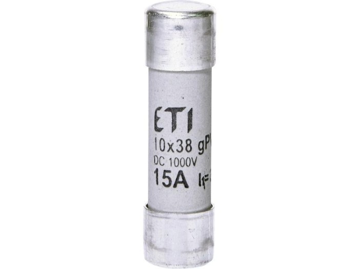Siguranta fuzibila voltaica 15A CH10X38 gPV 1000V Eti 002625080