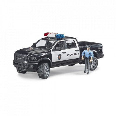 Bruder - Camion De Politie Ram 2500 Cu Politist Si Accesorii foto