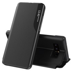 Husa Samsung Galaxy Note 8 Eco Leather View flip tip carte, negru foto