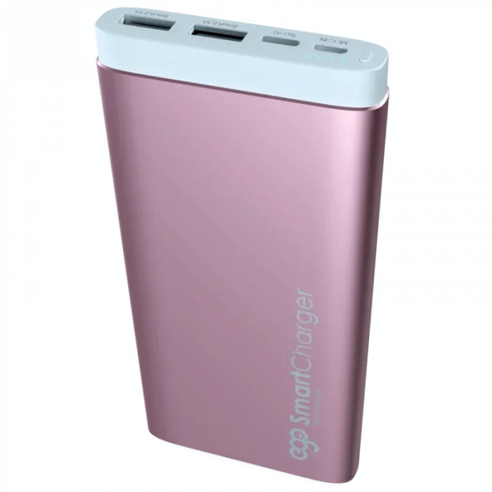 Baterie Externa Ego 10000mAh 2.1A Roz