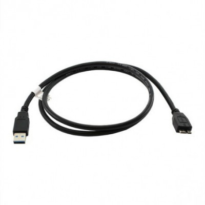 Cablu date USB-3 A la Micro-USB B Negru 1M foto