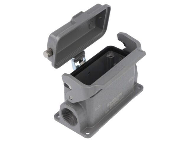 Han B Base SM LC Metal Cove 2 x M25 HARTING