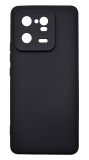 Husa de protectie din silicon pentru Xiaomi 13 Pro, SoftTouch, interior microfibra, Negru, Oem