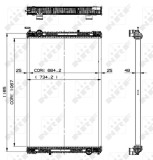 NRF 509885 Radiator, racire motor