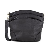 Cumpara ieftin Geanta dama Missa GT1048, piele naturala, negru