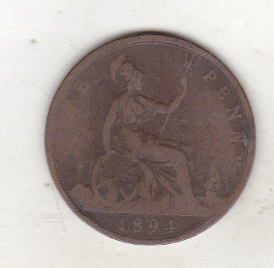 bnk mnd Marea Britanie Anglia 1 penny 1894 foto