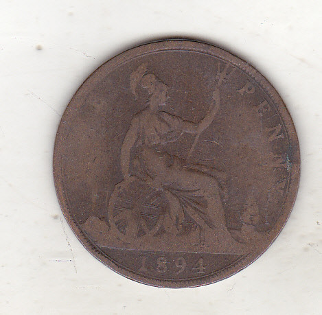 bnk mnd Marea Britanie Anglia 1 penny 1894