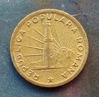 Moneda 1 leu 1949 RPR necuratata foto