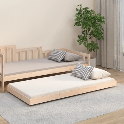 vidaXL Cadru de pat fără saltea, 75x190 cm, lemn masiv de pin 823509 foto
