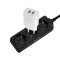 PRELUNGITOR LOGILINK, Schuko x 3, cablu 3G 1.5mm2, 230 V/16 A, 50 Hz, max. 3500 W, IP20, 1.5m, negru, &quot;LPS205B&quot; (timbru verde 0.8 lei)