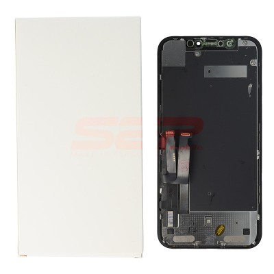 LCD+Touchscreen cu Rama Apple iPhone XR BLACK ORIGINAL REFURBISHED foto