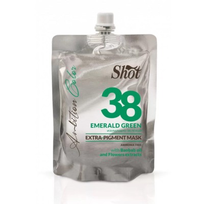 Masca coloranta EXTRA PIGMENT 200 ml - 38 EMERALD GREEN SHOT foto