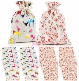 Set de 24 saculeti pentru calendar de advent LANMOK, panza, multicolor, 18,3 x 13,3 cm