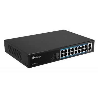 POE Switch Milesight 16 Porturi POE MS-S0216-GL, Porturi: 16X10/100MbpsPoEports(RJ45) +2X1000Mbps foto