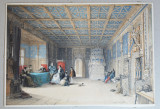 Louis Haghe &quot;Princes Room Hohensalzburg&quot; litografie colorata manual 1840