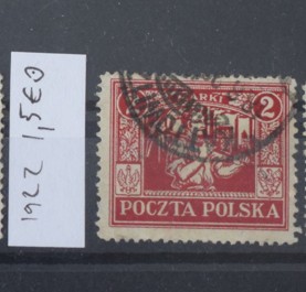 TS23 - Timbre serie Polonia - 1922 stampilat foto