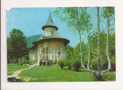 RF20 -Carte Postala- Biserica Voronet, circulata 1975 foto