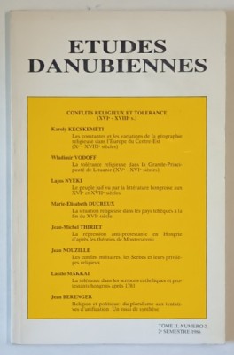 ETUDES DANUBIENNES , TOME II , NUMERO II , 2e SEMESTRE , 1986 foto