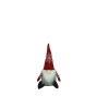 Ornament de craciun spiridus cu palarie rosie, flippy, rosu/gri, textil, 31 cm