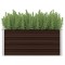 Gossi strat inaltat de gradina, maro, 100x40x45 cm, otel galvanizat