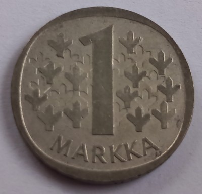 Finlanda , 1 Markka 1965 foto