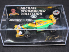 Macheta Benetton Ford B192 Michael Schumacher Microchamps 1:64 foto