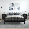 VidaXL Noptiere, 2 buc., negru, 40x42x60 cm, lemn prelucrat 825914