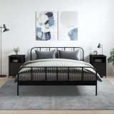 VidaXL Noptiere, 2 buc., negru, 40x42x60 cm, lemn prelucrat