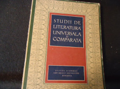 STUDII DE LITERATURA UNIVERSALA SI COMPARATA-I.C. CHITIMIA-359 PG A 4- foto