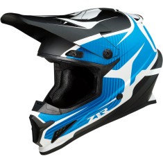 Casca cross/atv Z1R Rise Flame, negru/albastru, marime S