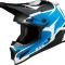 Casca cross/atv Z1R Rise Flame, negru/albastru, marime S