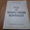 FILE DIN ISTORIA PRESEI ROMAMESTI - Mircea Dumitrescu (autograf) - 2000, 97 p.