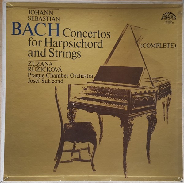 Disc vinil, LP. CONCERTOS FOR HARPSICHORD AND STRINGS (COMPLETE) SETBOX 3 DISCURI VINIL-JOHANN SEBASTIAN BA-271726