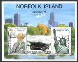 NORFOLK 1986 AMERIPEX MASINI CORABII, Nestampilat