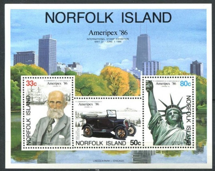 NORFOLK 1986 AMERIPEX MASINI CORABII