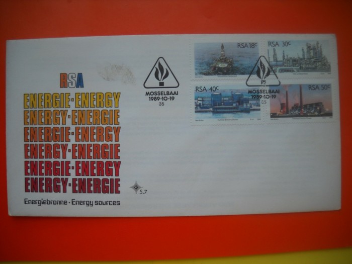 HOPCT PLIC S NR 511 SURSE DE ENERGIE PETROL SI GAZE 1989-RSA-AFRICA DE SUD -NECIRCULAT