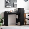 VidaXL Birou cu raft Stejar negru 108 x 55 x 103.5 cm Lemn compozit 869459