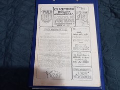 Program Poli Timisoara - Sportul Stud.