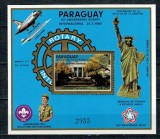 Paraguay 1985 - Rotary, colita neuzata