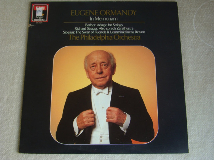 EUGENE ORMANDY - In Memoriam - Barber / R. Strauss / Sibelius - Vinil LP EMI