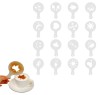 Set 16 sabloane reutilizabile pentru ornarea desertului sau a cafelei, AVEX