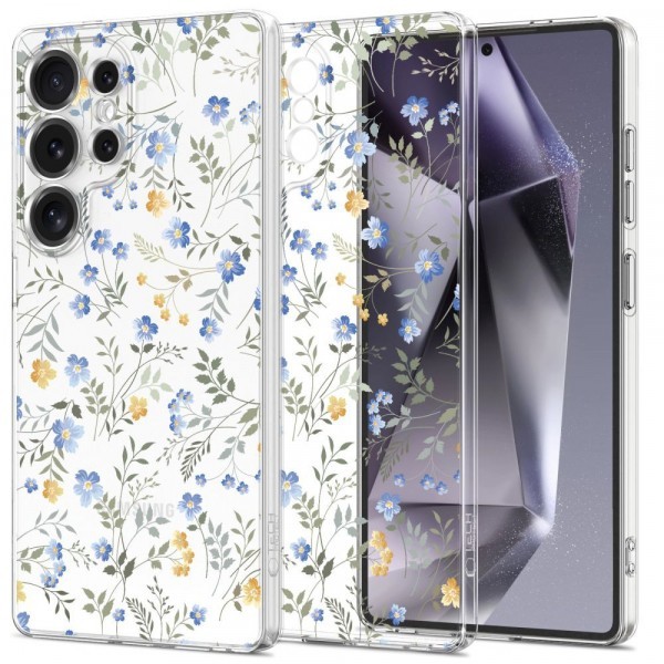 Husa MagSafe pentru Samsung Galaxy S25 Ultra S938, Tech-Protect, Flexair Spring Flowers, Multicolor