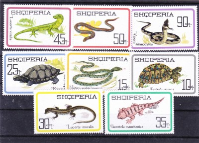 MONGOLIA SERPI ,BROASCA TESTOASA,SOPARLE,SERIE COMPLETA, MNH foto