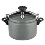 Cumpara ieftin Oala sub presiune, 7 litri, 24 cm, 60 KPA, aluminiu premium, marmorata interior-exterior, inductie, Bohmann