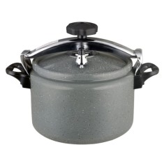 Oala sub presiune, 11 litri, 28 cm, 60 KPA, aluminiu premium, marmorata interior-exterior, inductie, Bohmann foto