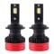 Set 2 LED-uri Auto Techstar&reg; P28, H7, 80w, 12500 Lumeni, 6500K, AUTO, 12-24 Volti, CSP, Canbus, Miez Cupru, Radiator Aluminiu