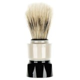 Perie de Ras Păr Sintetic Gri Negru Oem, Accesoriu Barbierit Elegant pentru Barbat